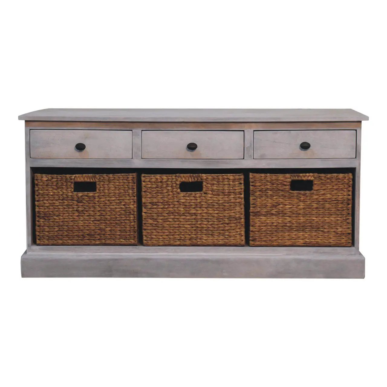 Basket Storage Cabinet - Gray Ash by HouseOfZazla