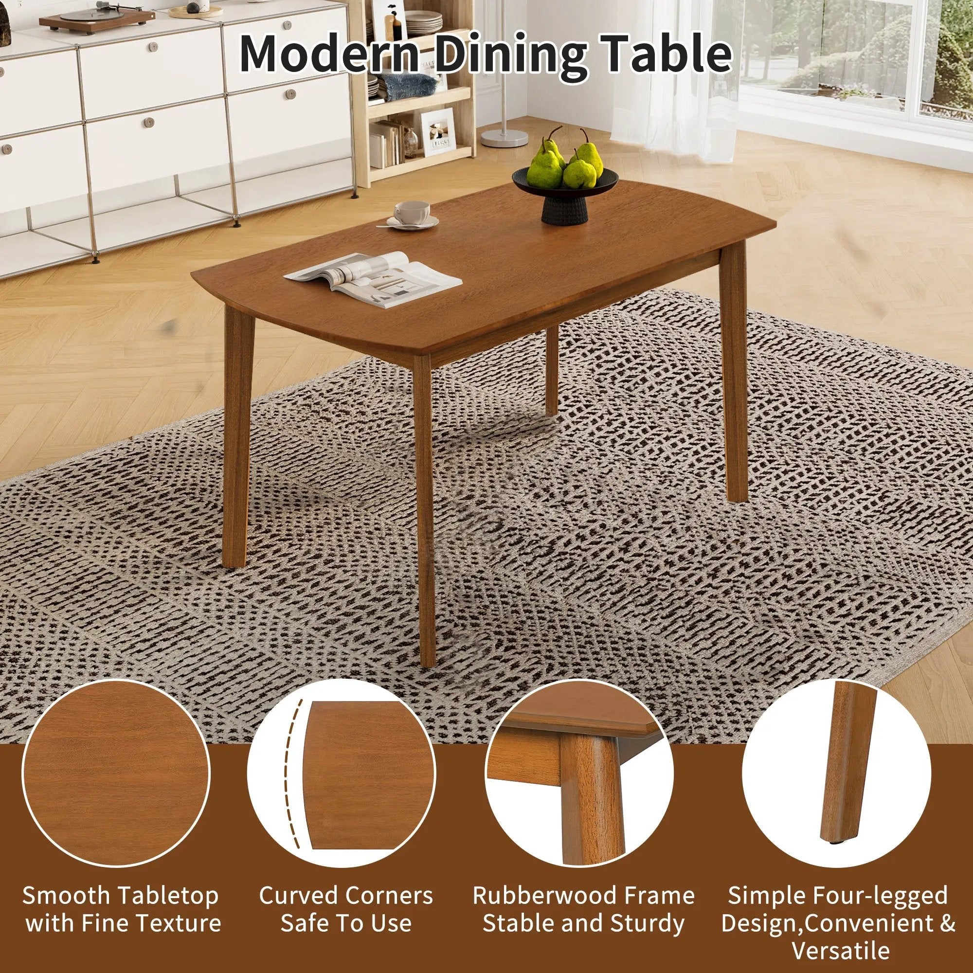 Mid Century Modern Dining Table by HouseOfZazla