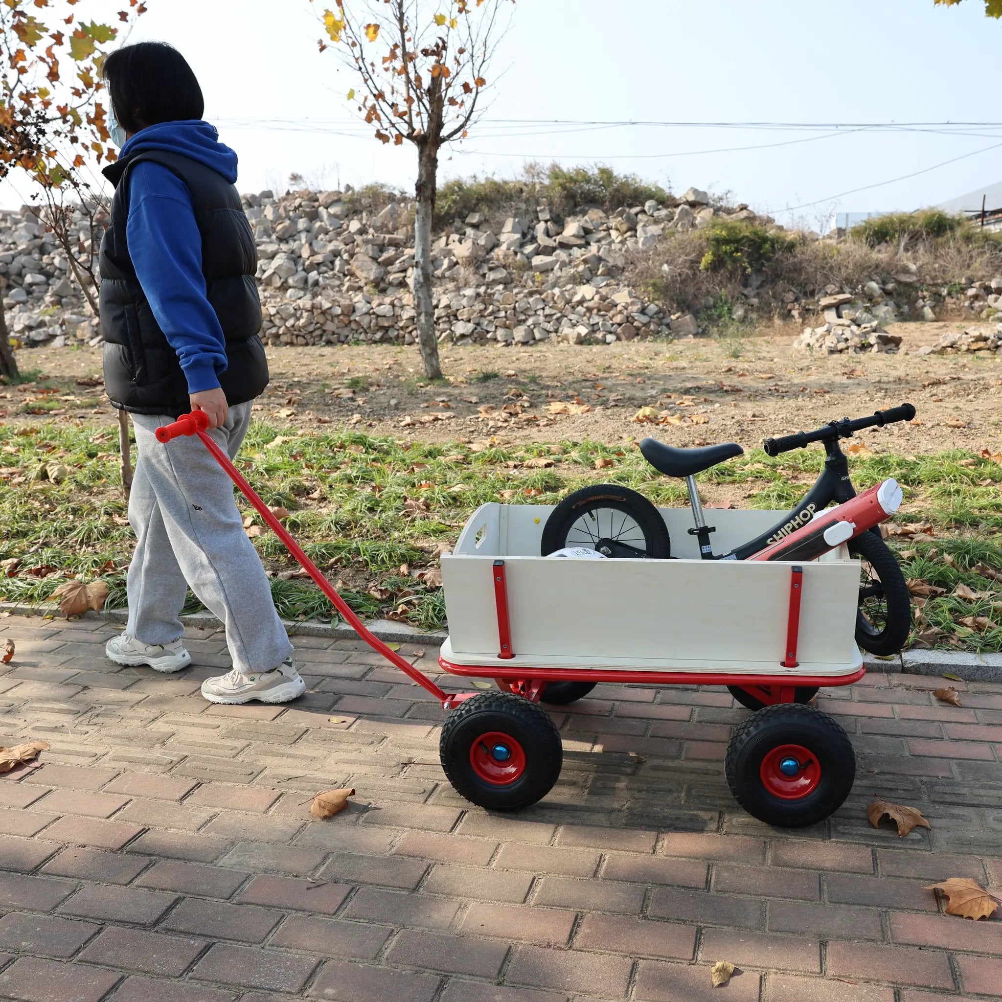 Wooden Carriage Outdoor Stroller by HouseOfZazla