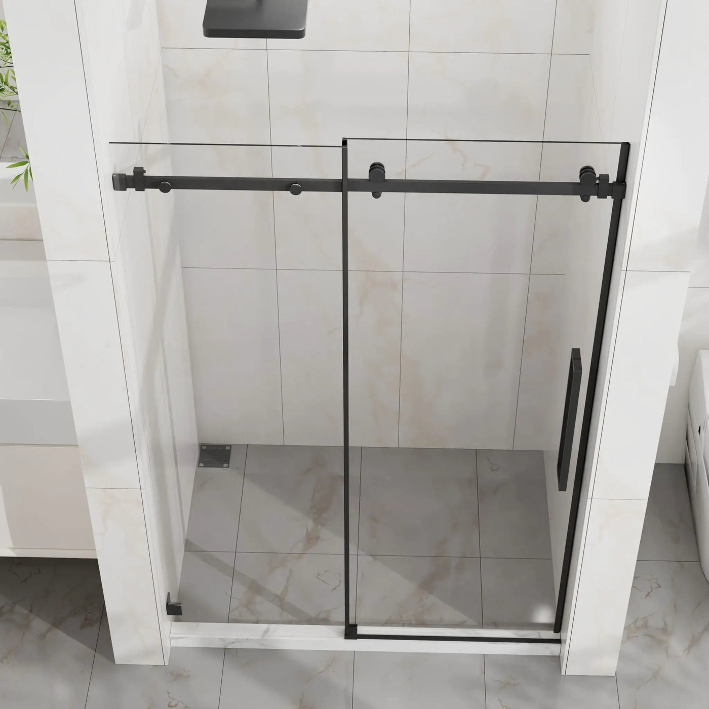 Frameless Tub Sliding Shower Door With Easy Clean Coating by HouseOfZazla