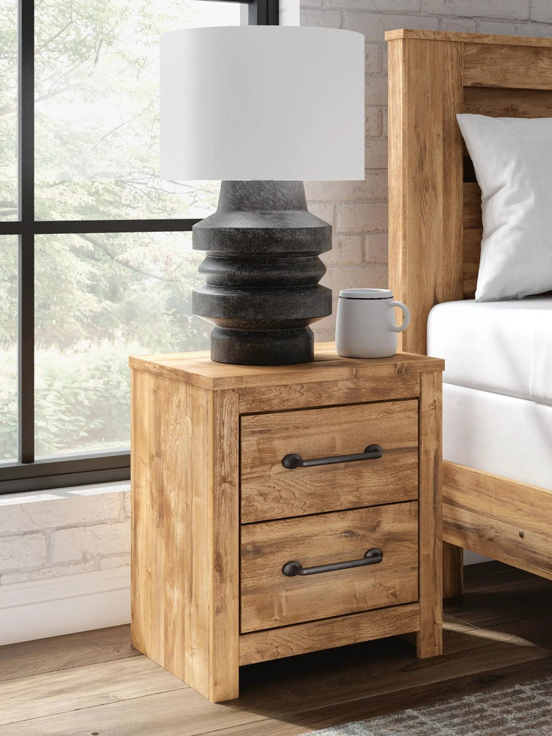 Maystonna - Two Drawer Night Stand - Brown by Unique Piece Furniture