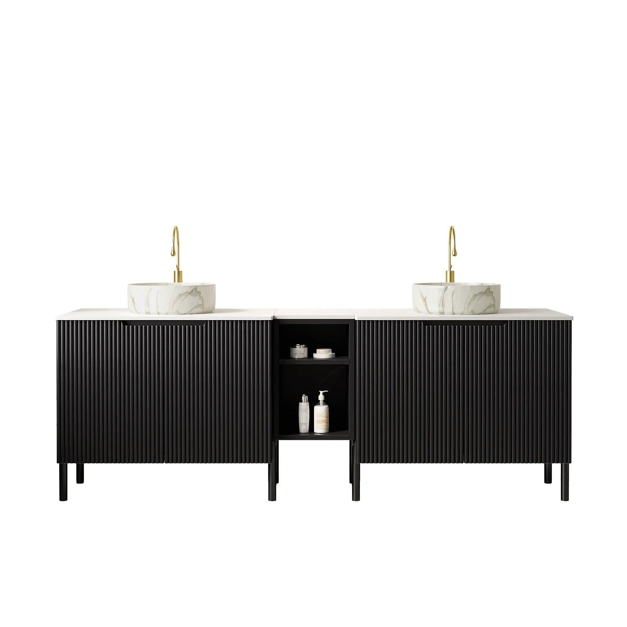 Turio 72" Freestanding Double Bathroom Vanity with Sinks by HouseOfZazla