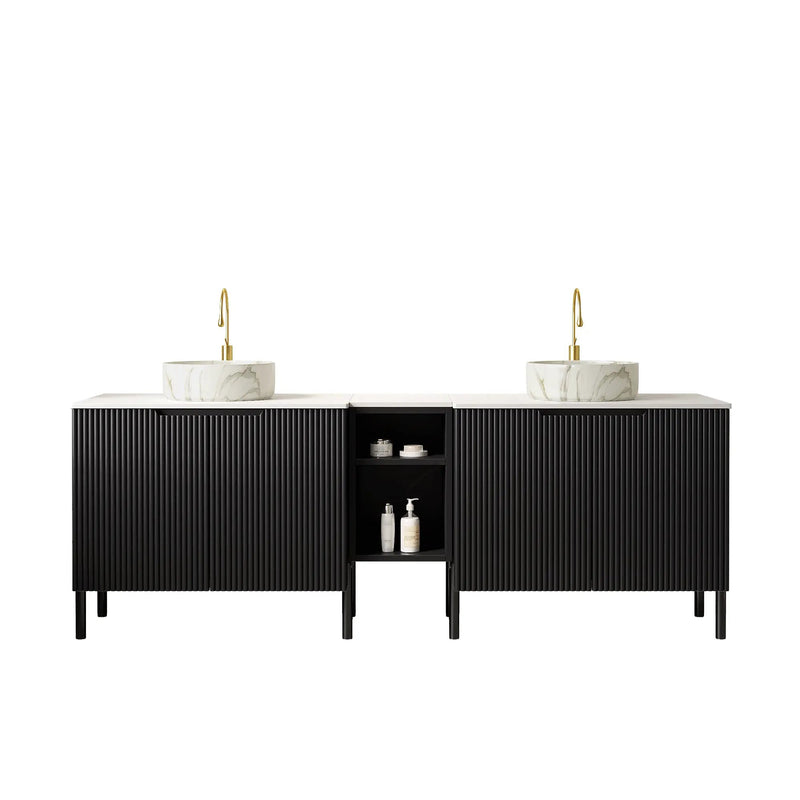 Turio 72" Freestanding Double Bathroom Vanity with Sinks by HouseOfZazla