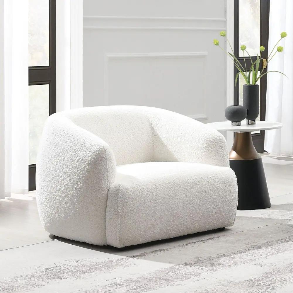 Lucifer - Chair - White Shimmer Chenille by Unique Piece Furniture