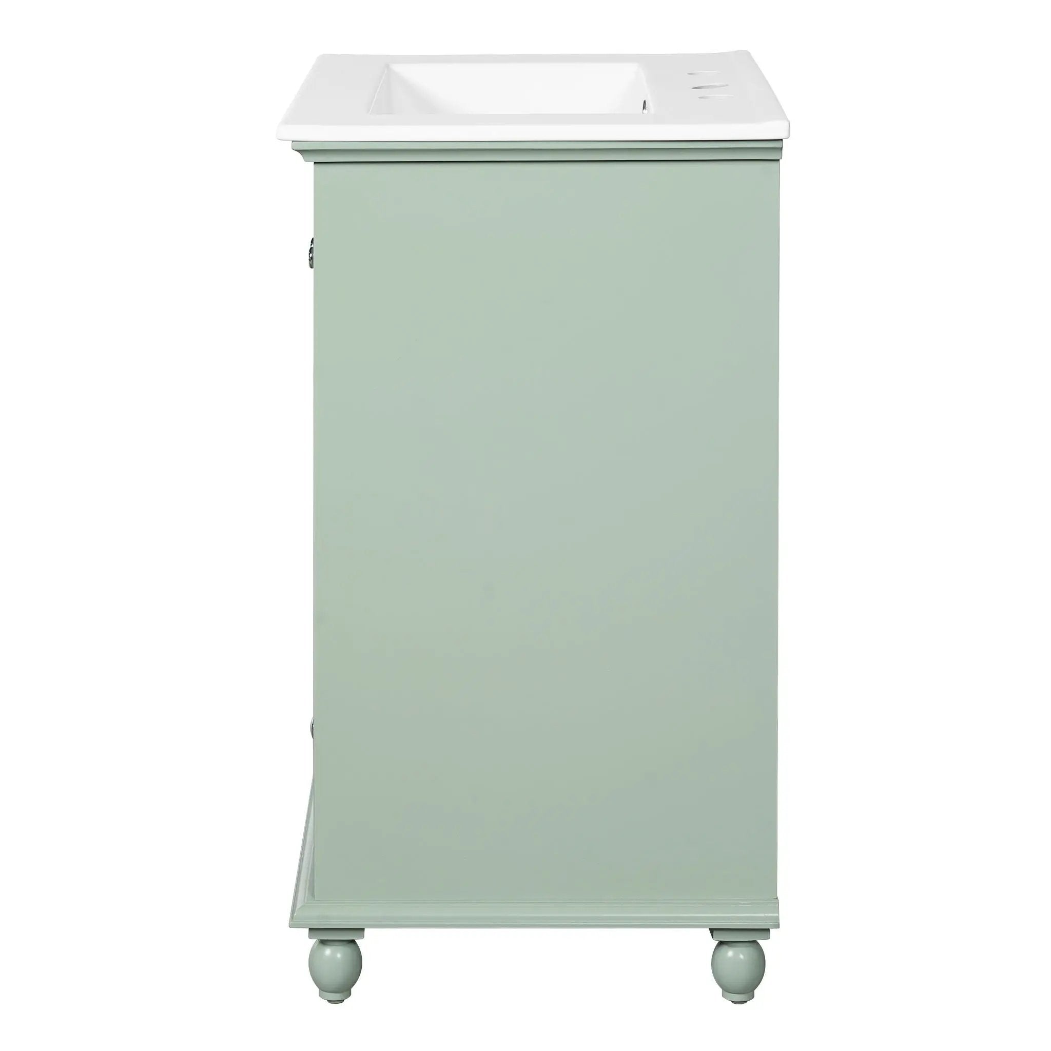 Modern Bathroom Vanity With Sink, Cabinet With Drawer And Dividers, Rectangular Storage Unit