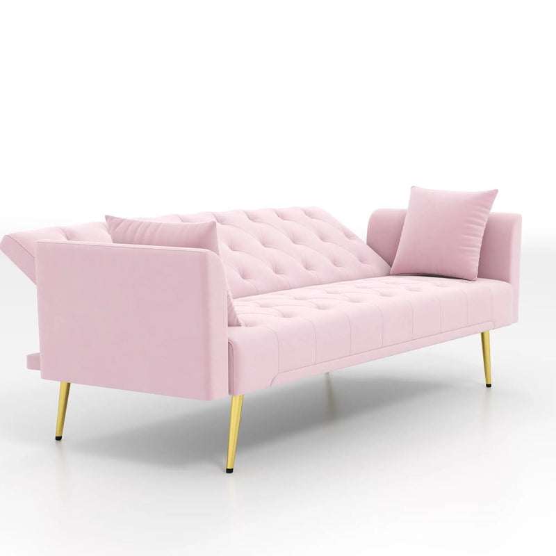 Modern Convertible 72 Inch Foldable Sleeper Sofa by HouseOfZazla
