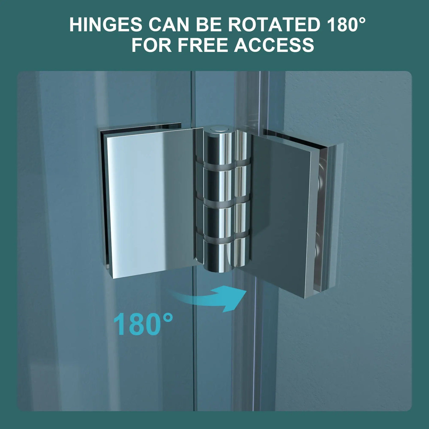 Fold Frameless Shower Door With Tempered Glass by HouseOfZazla