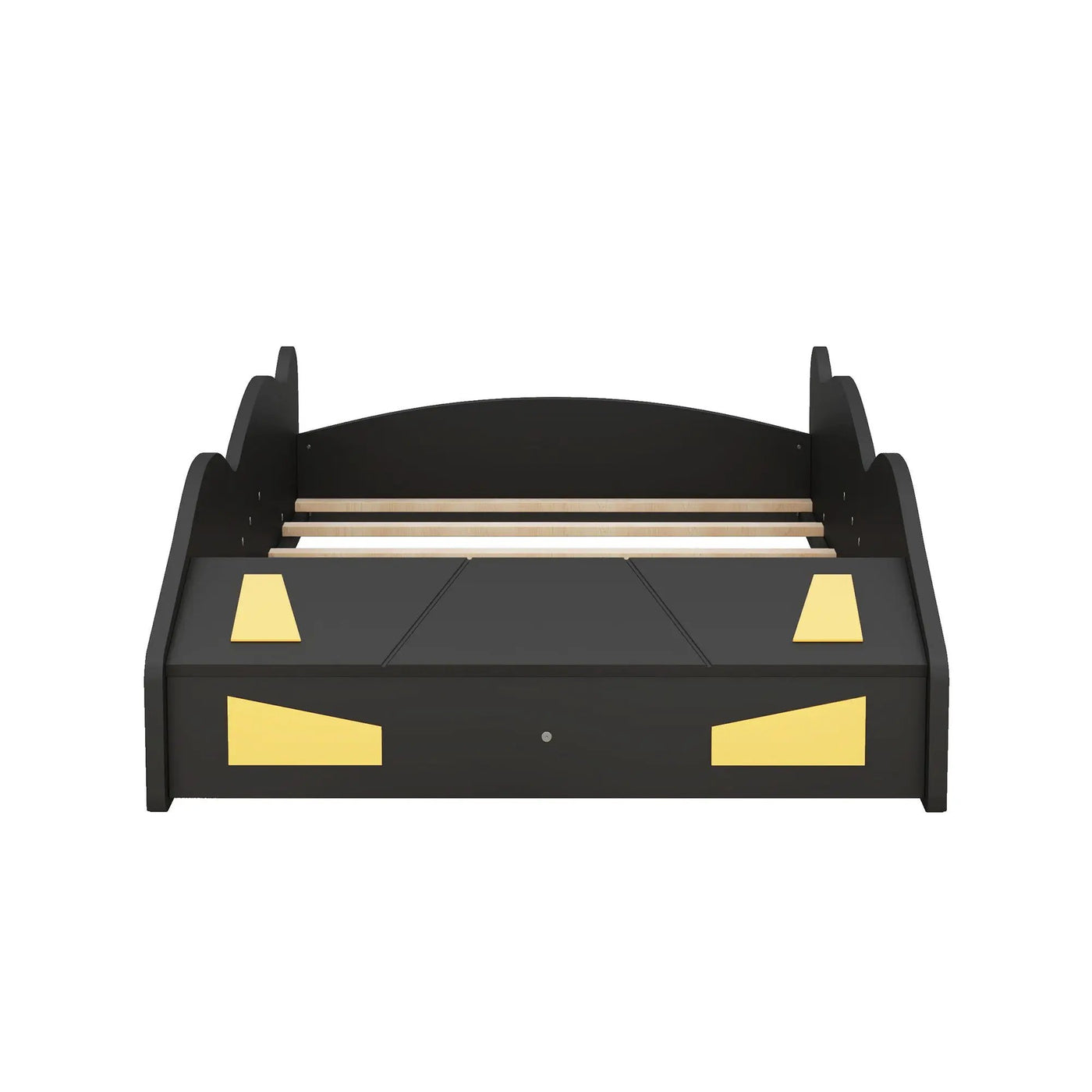 Race Car Shaped Platform Bed With Wheels And Storage by HouseOfZazla