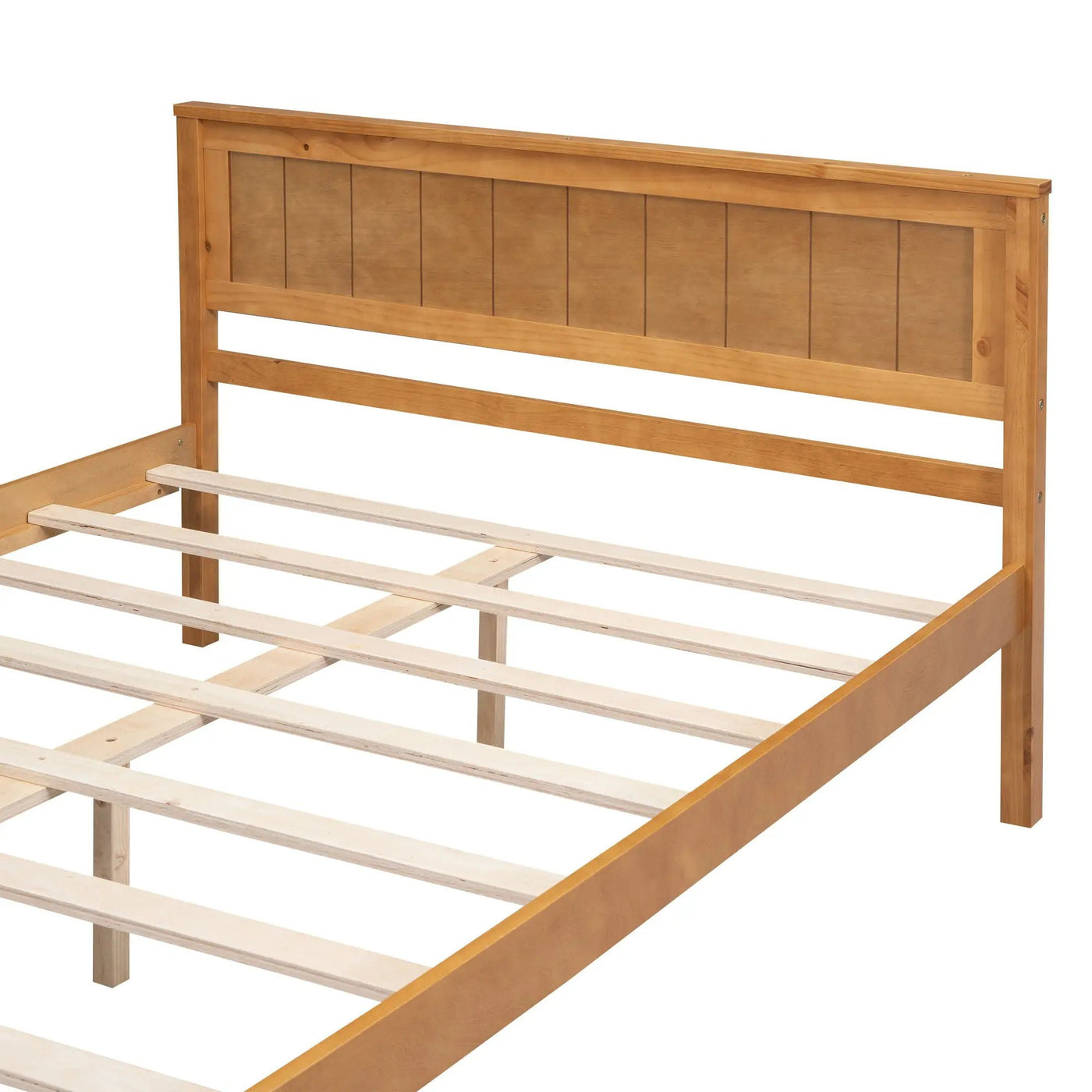 Platform Bed Frame With Headboard by HouseOfZazla