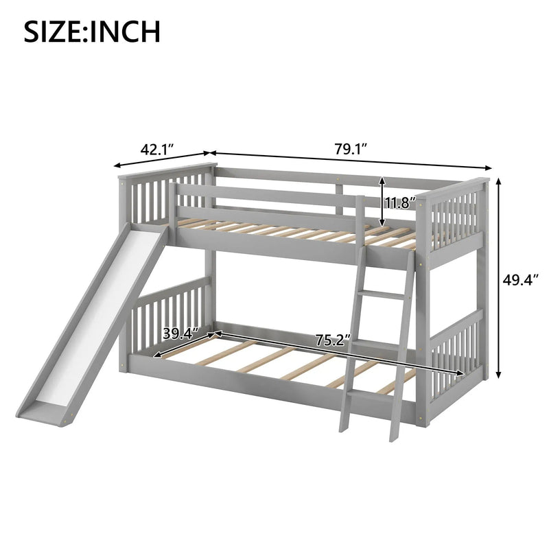 Bunk Bed & Convertible Slide And Ladder by HouseOfZazla