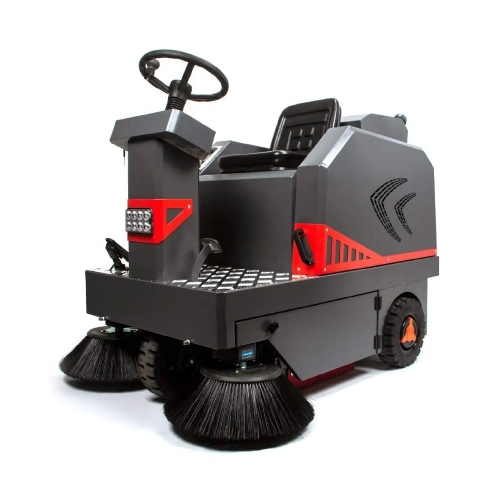 49-Inch Heavy-Duty 1400W Electric Industrial Ride-On Floor Sweeper With Dustbin & Water Tank (SAK18436) by SAKSBY WHOLESALE