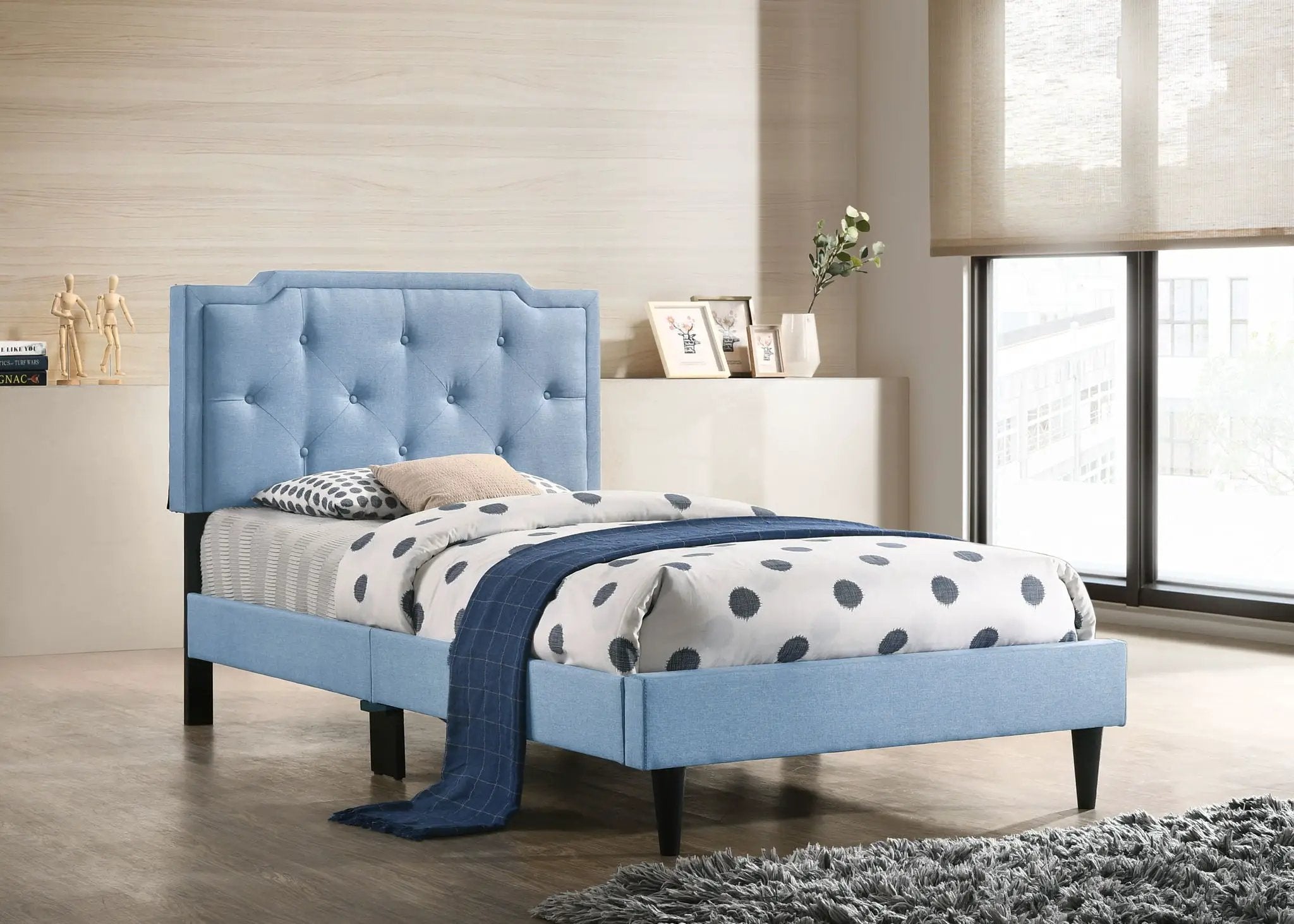Button Tufted Bed Charming For Cozy Spaces by HouseOfZazla