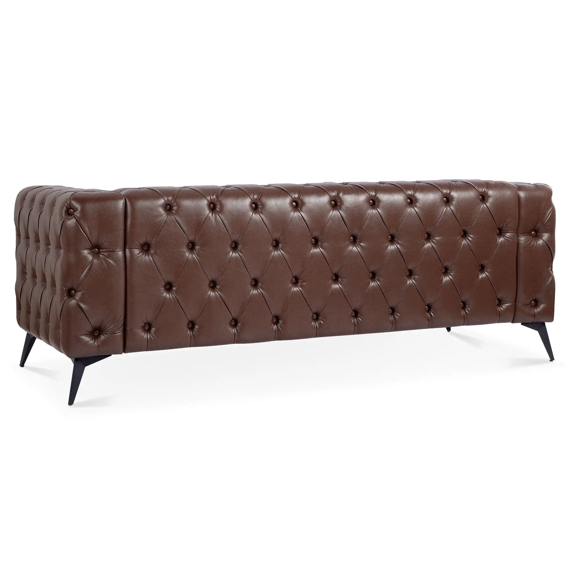 Square Arm Removable Cushion 3 Seater Sofa by HouseOfZazla