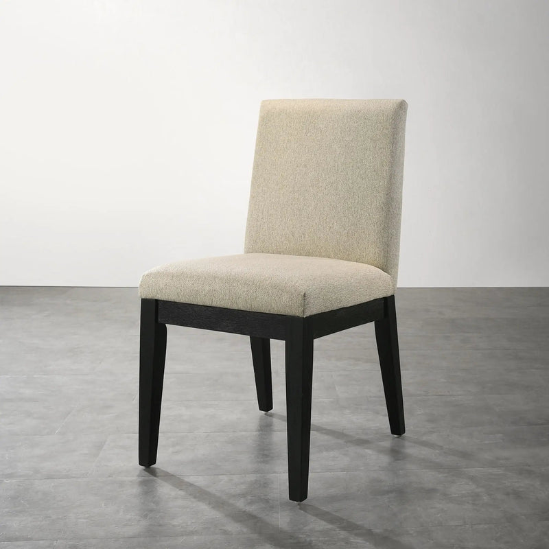 Roundhill Furniture - Rocco Contemporary Solid Wood Dining Chairs (Set of 2) - Beige by HouseOfZazla