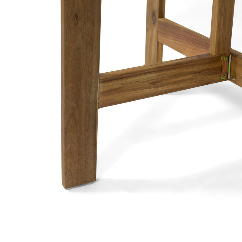 Outdoor Half Round Folding Acacia Wood Bistro Table by HouseOfZazla