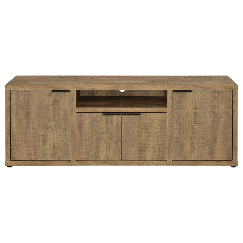 Noriega - 3 Piece TV Entertainment Center, Open & Concealed Storage - Wood by HouseOfZazla