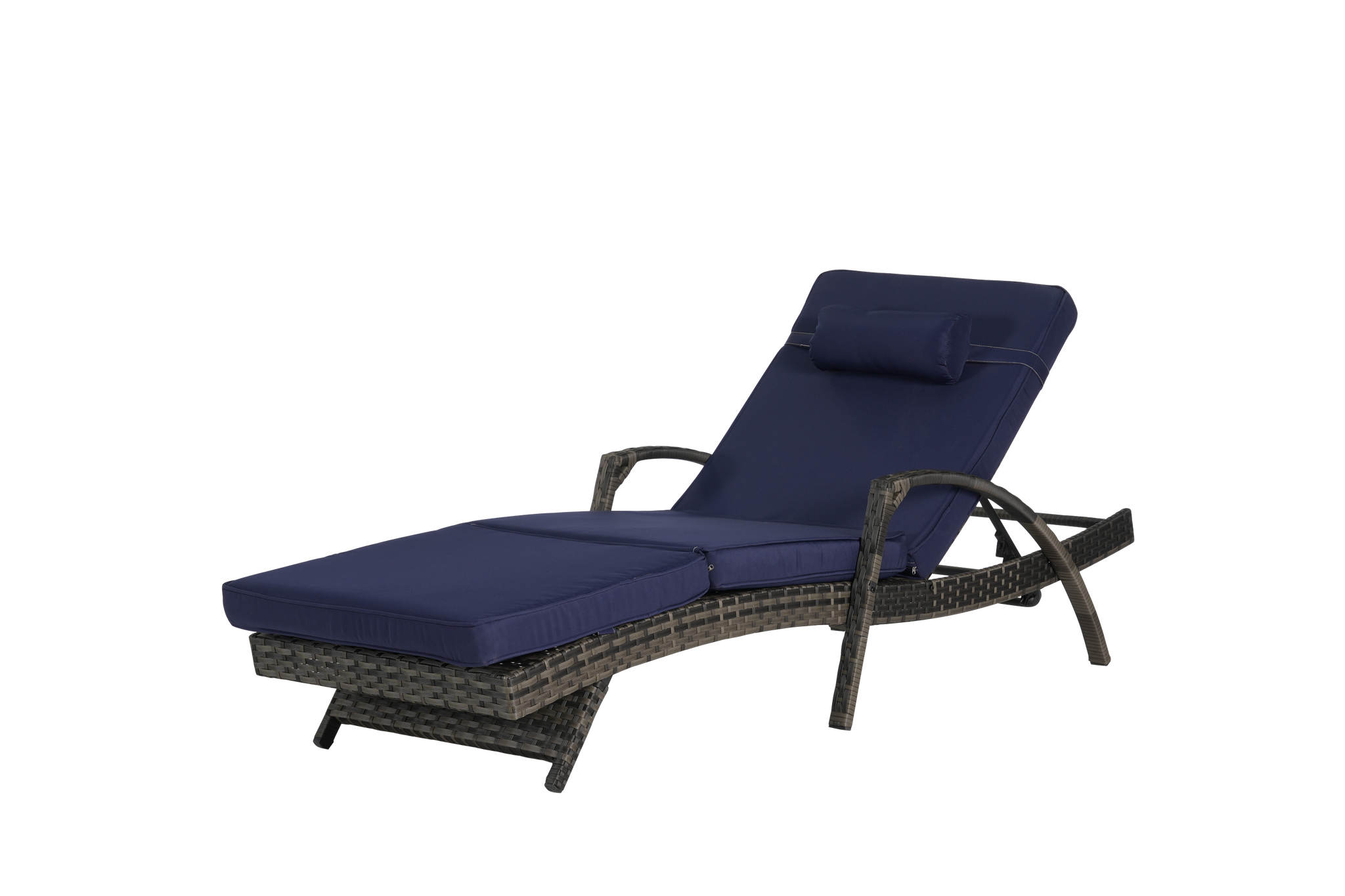Outdoor Wicker Reclining Chair Set of 2 with Cushions by HouseOfZazla