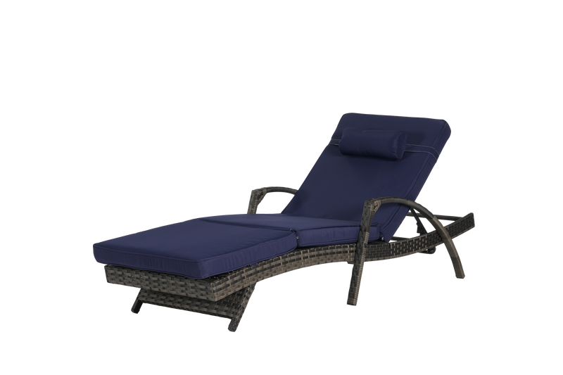 Outdoor Wicker Reclining Chair Set of 2 with Cushions by HouseOfZazla