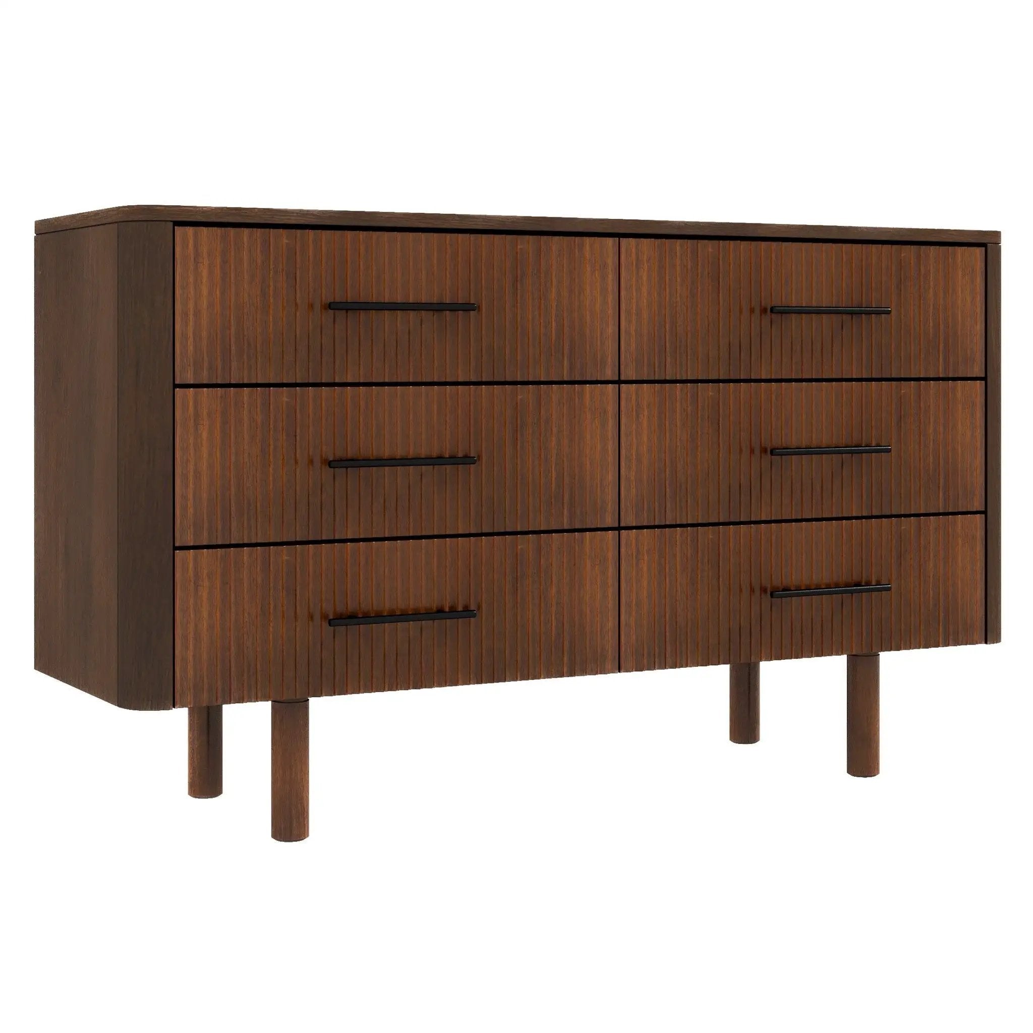 Logan - Dresser With 6 Drawers - Brown by HouseOfZazla
