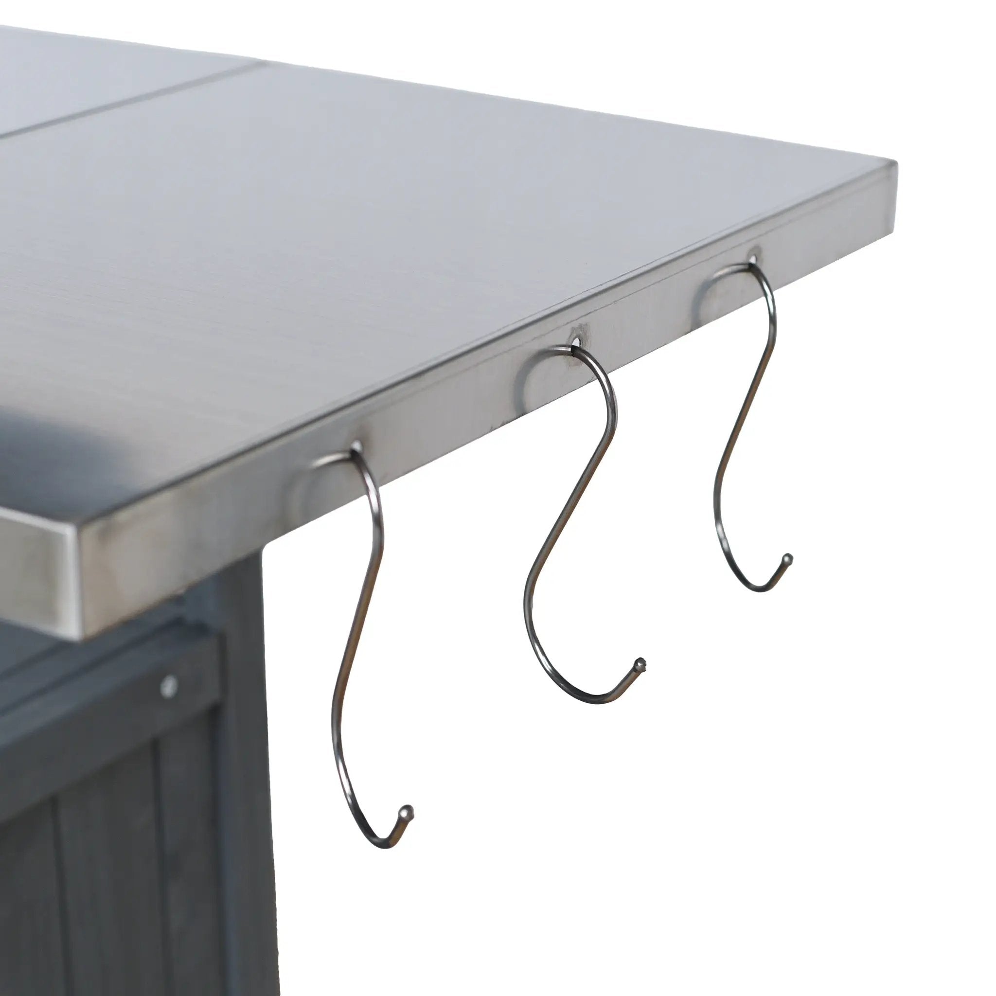 54.33" Farmhouse Rolling Outdoor Kitchen Cart by HouseOfZazla