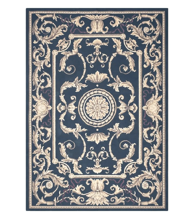 Black and Tan Aubusson Rug, 10 x 14 Aubusson Carpet, New Aubusson Rug, Elegant, Wool, Handmade Area Rug, Flatweave Rug, Large Aubusson Rug by Jewel Rugs