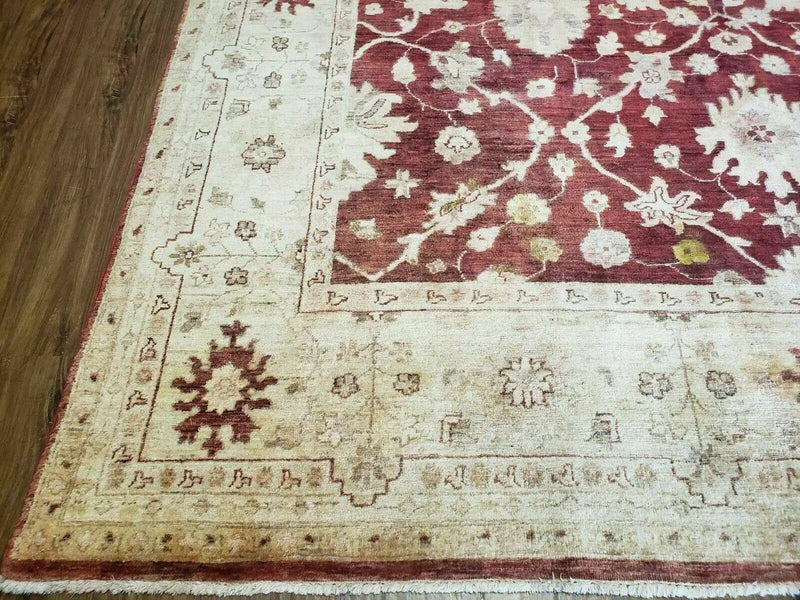 8' X 10' Handmade Peshawar Floral Oriental Wool Rug Hand Knotted Carpet Nice by Jewel Rugs