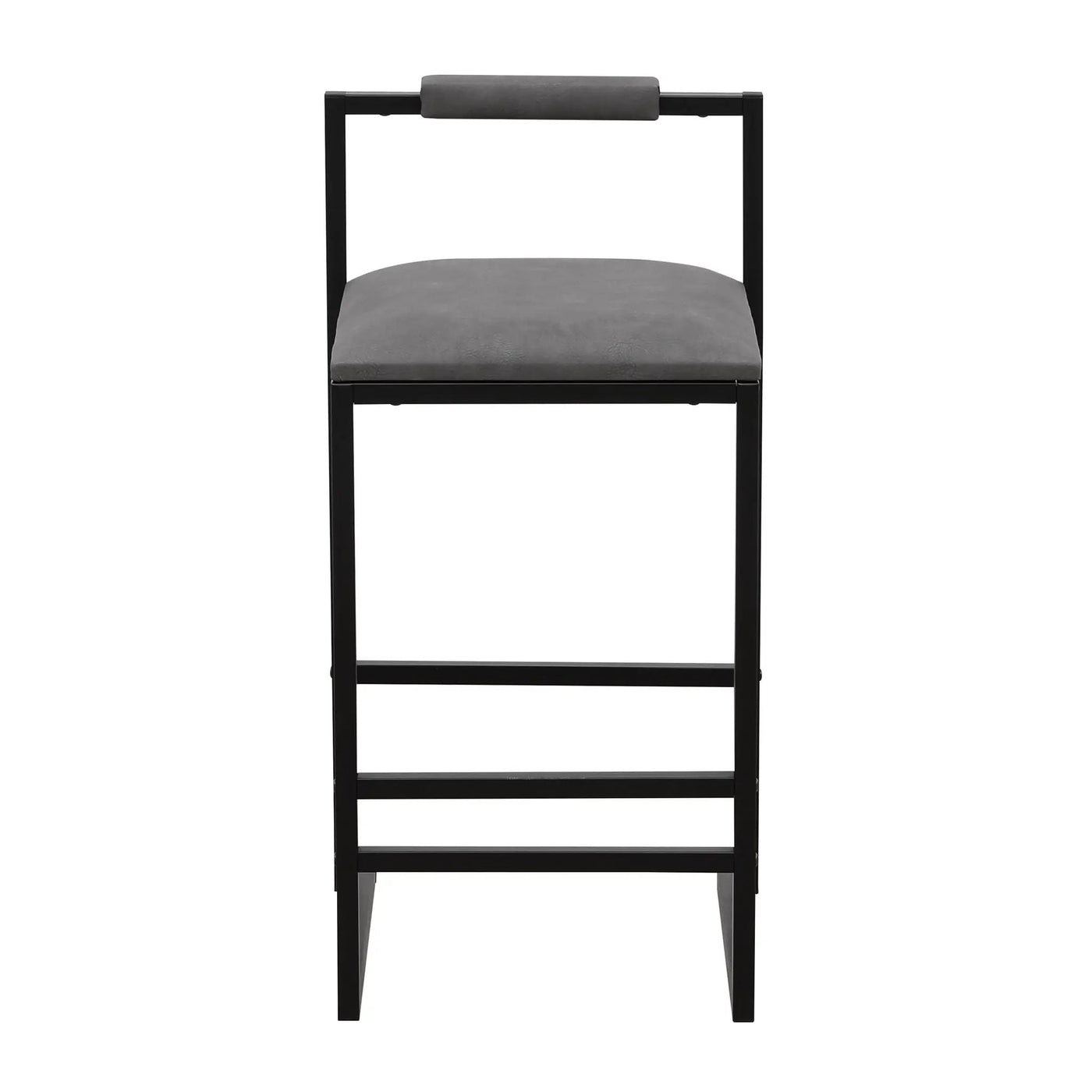 Elegant Bar Stool Set With Backrest And Footrest, Counter Height (Set of 2) by HouseOfZazla