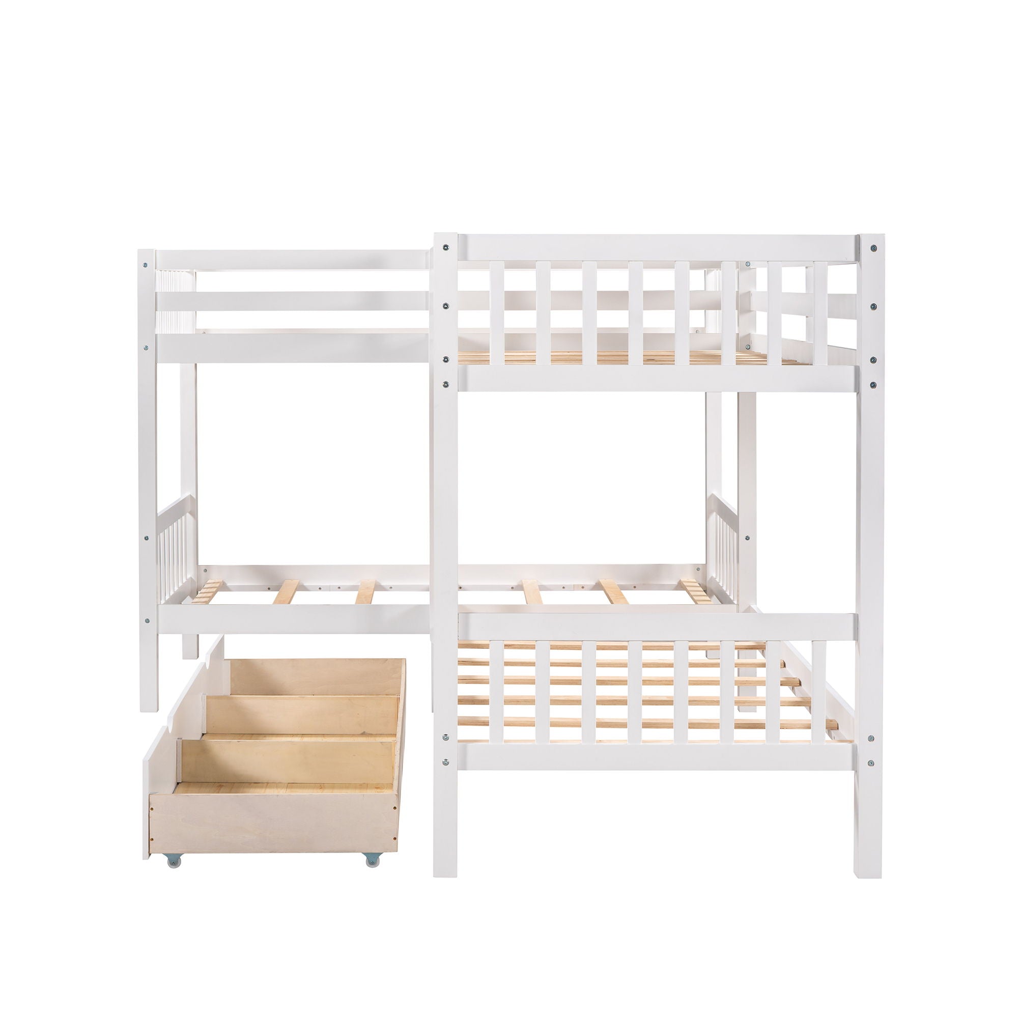 L Shaped Bunk Bed With Drawers by HouseOfZazla