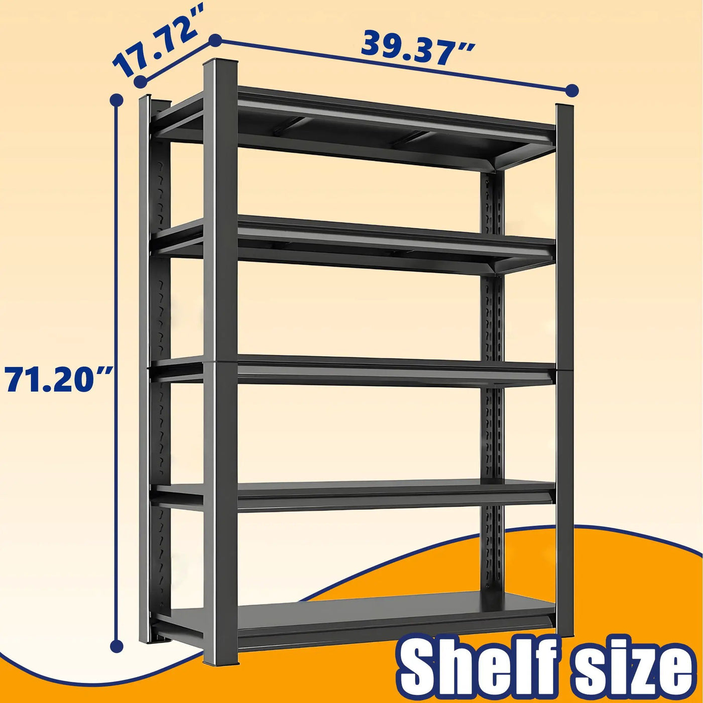 5 Tier Heavy Duty Shelving Unit Adjustable Shelving Units by HouseOfZazla