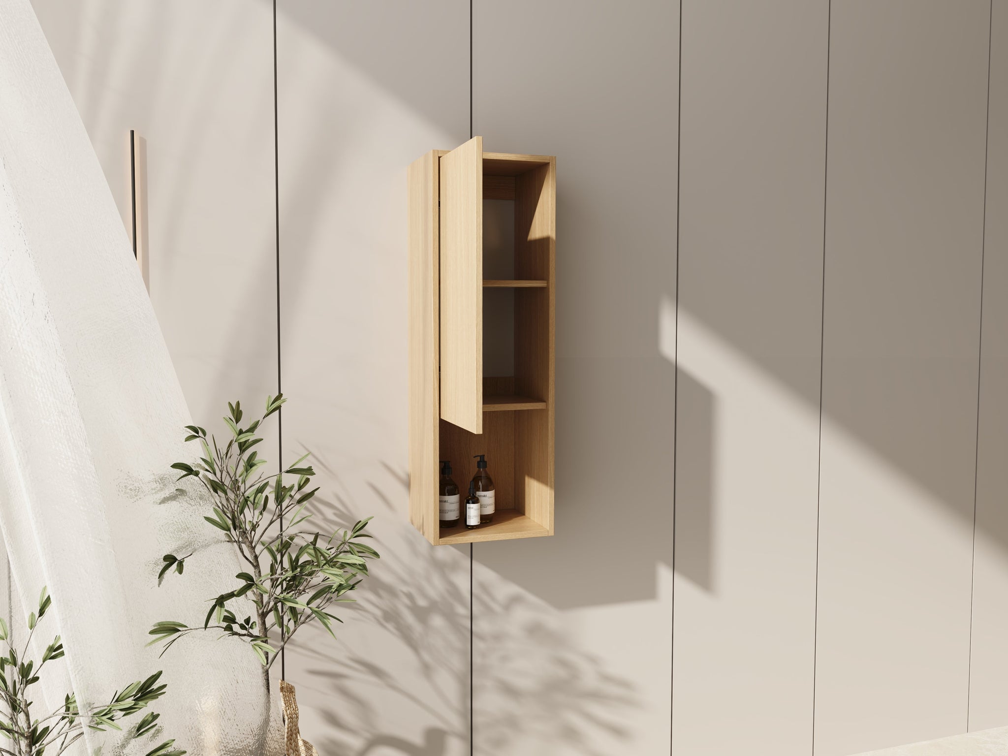12 Inch Small Wall-Mounted Side Cabinet by HouseOfZazla