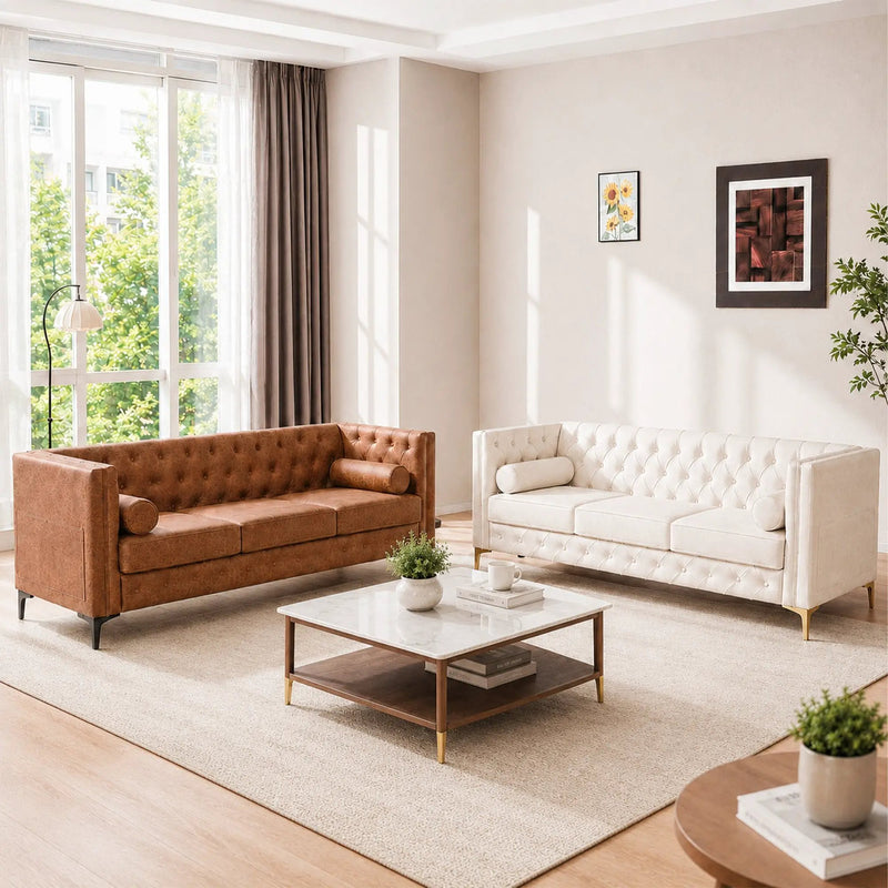 Elegant Button Tufted Sofa by HouseOfZazla