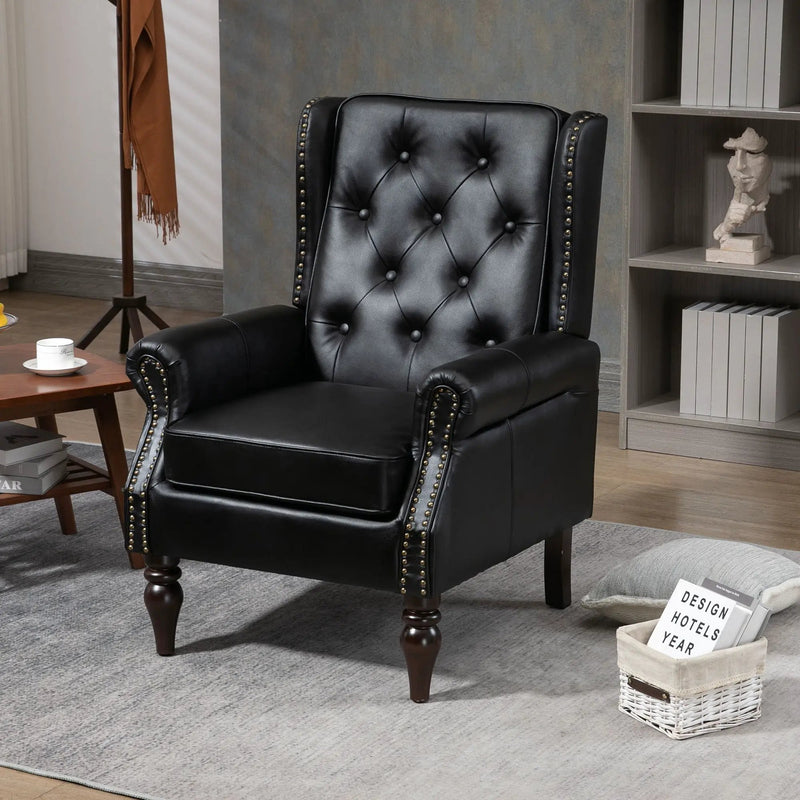 Modern Accent Armchair With Sturdy Wood Legs by Unique Piece Furniture