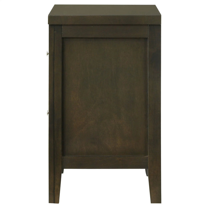 Wilkes 2-drawer Nightstand Bedside Table Dark Cocoa by Unique Piece Furniture