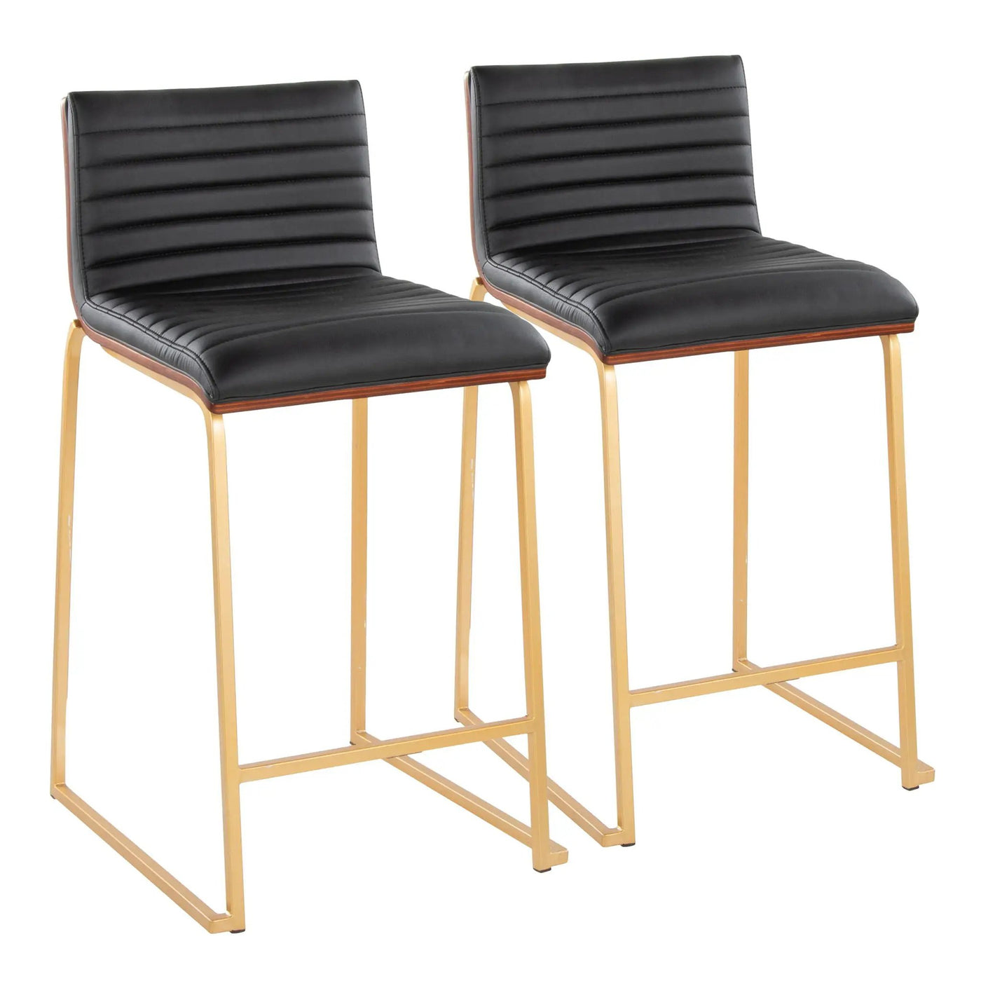 Mason Mara - Contemporary Design Fixed Height Counter Stool (Set of 2) by HouseOfZazla