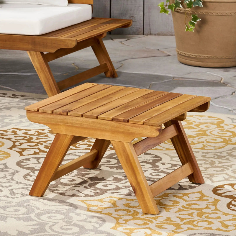 Sedona Outdoor Side Table With Open Slat Design by HouseOfZazla