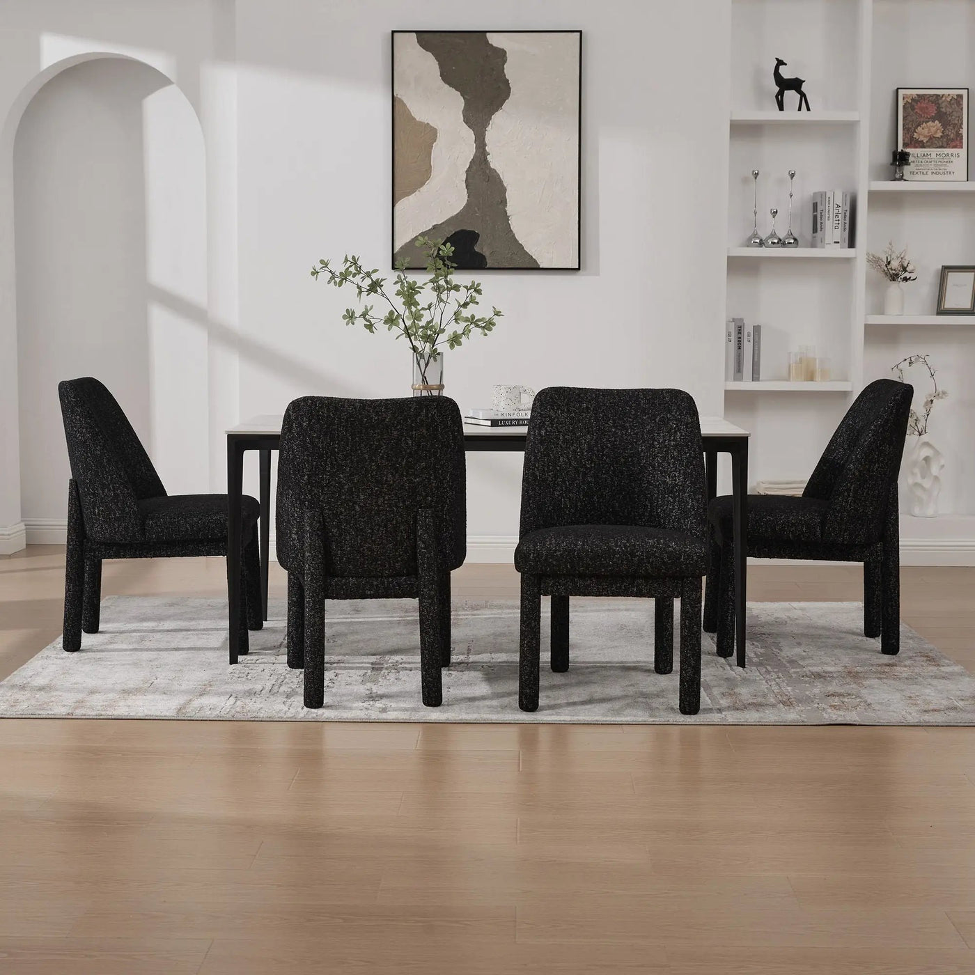 Wide Minimalist Dining Chair by HouseOfZazla