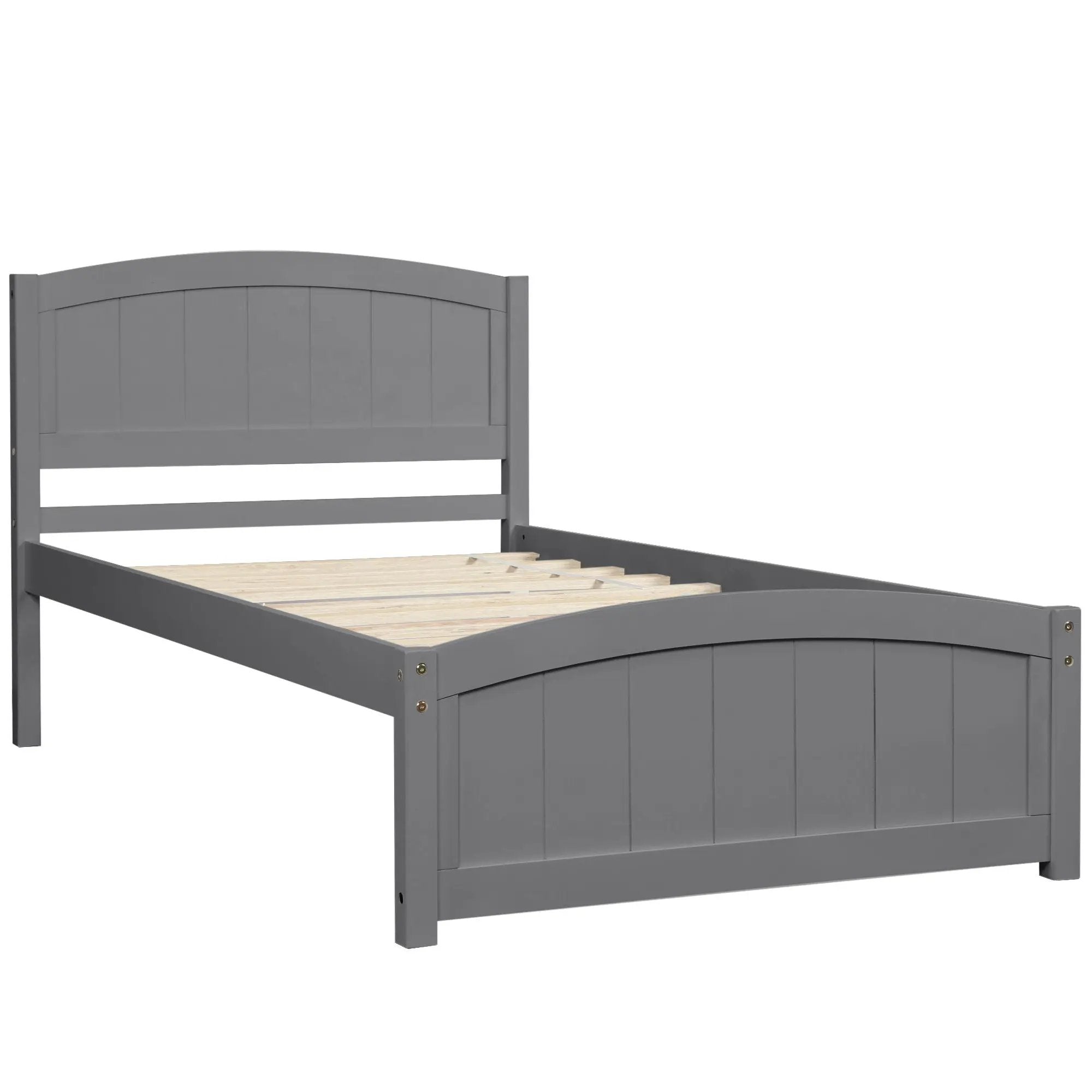 Platform Bed & Headboard, Footboard And Wood Slat Support by HouseOfZazla