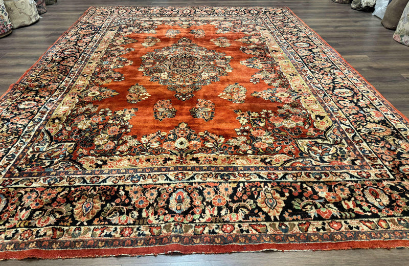 Antique Persian Sarouk Rug 9x12 by Jewel Rugs