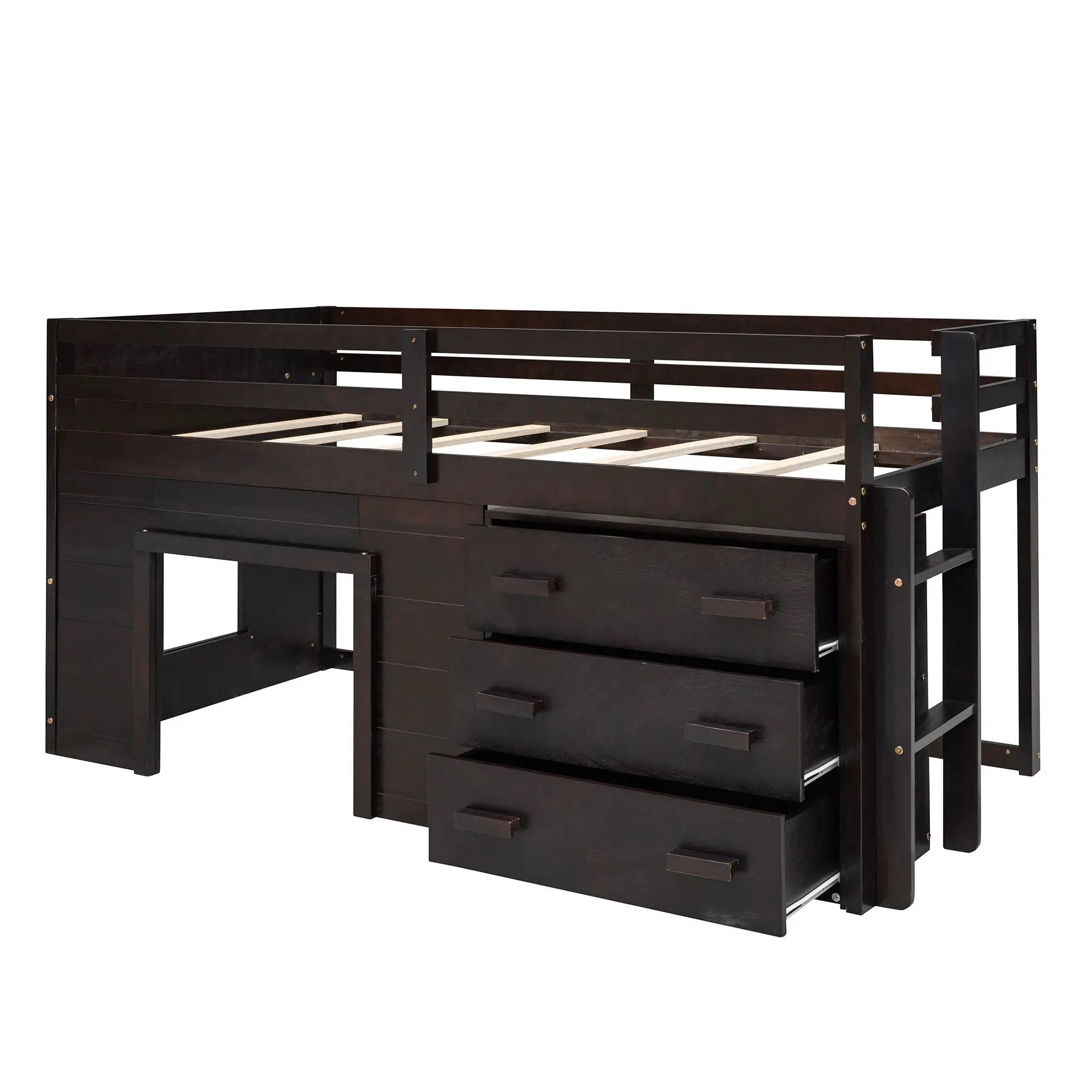 Loft Bed With Cabinet And Shelf by HouseOfZazla