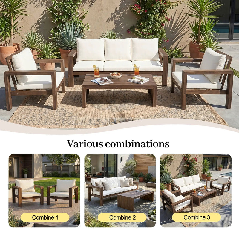 4 Piece Patio Sofa Set by HouseOfZazla