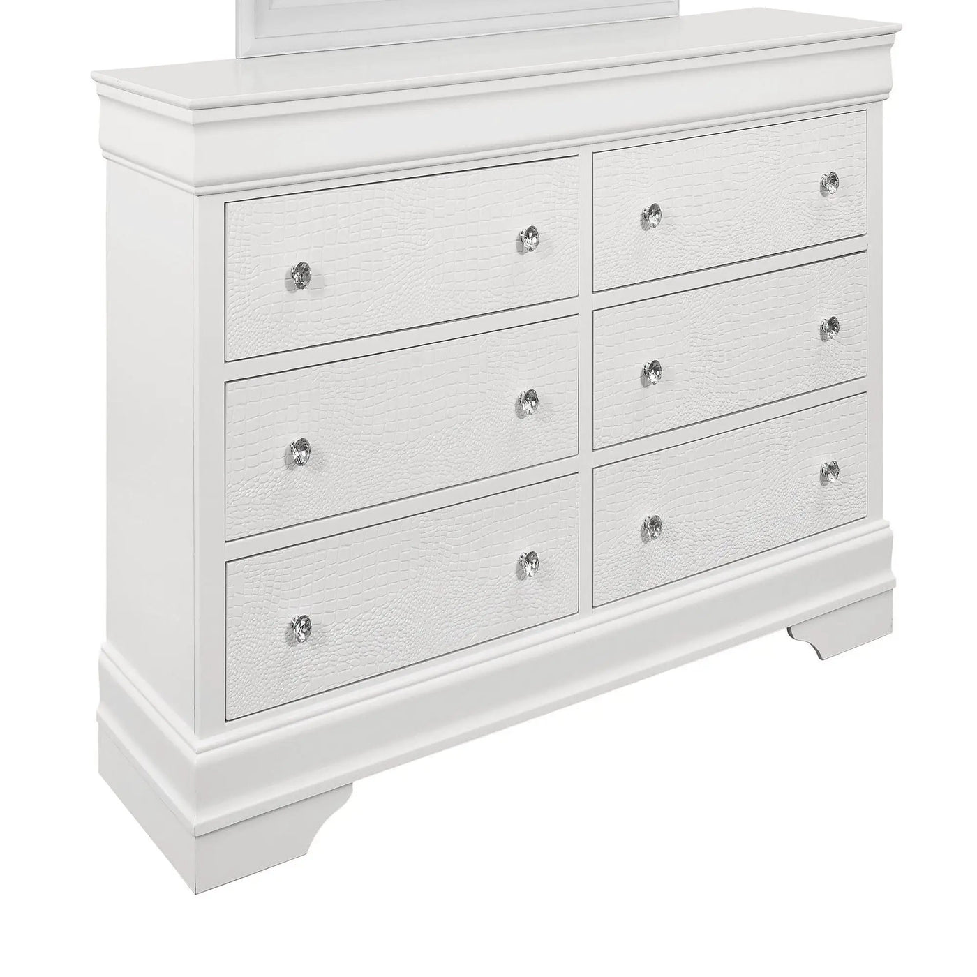 Shaker - Crocodile Metallic Dresser by Unique Piece Furniture