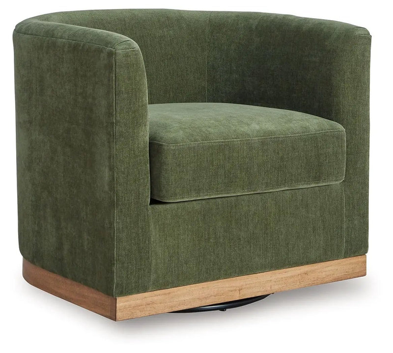 Jersonlow - Swivel Chair - Forest Green by Unique Piece Furniture