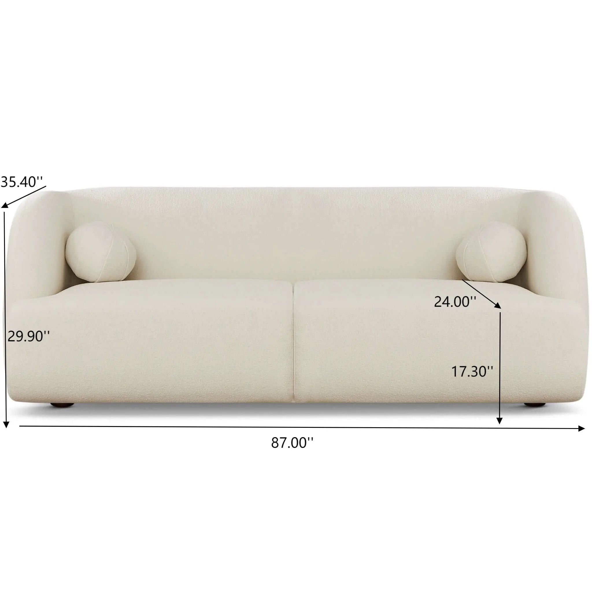 Anna - French Boucle Sofa by HouseOfZazla