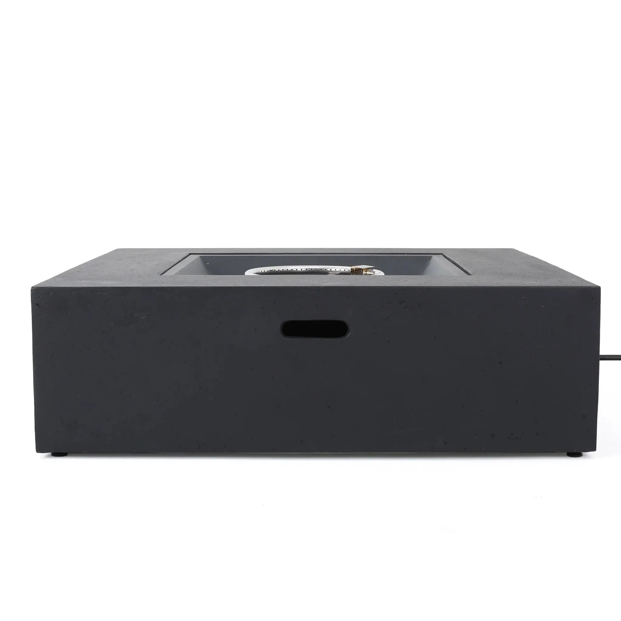 Outdoor 50000 BTU Propane Fire Pit, Dark Grey, with Tank Holder by HouseOfZazla