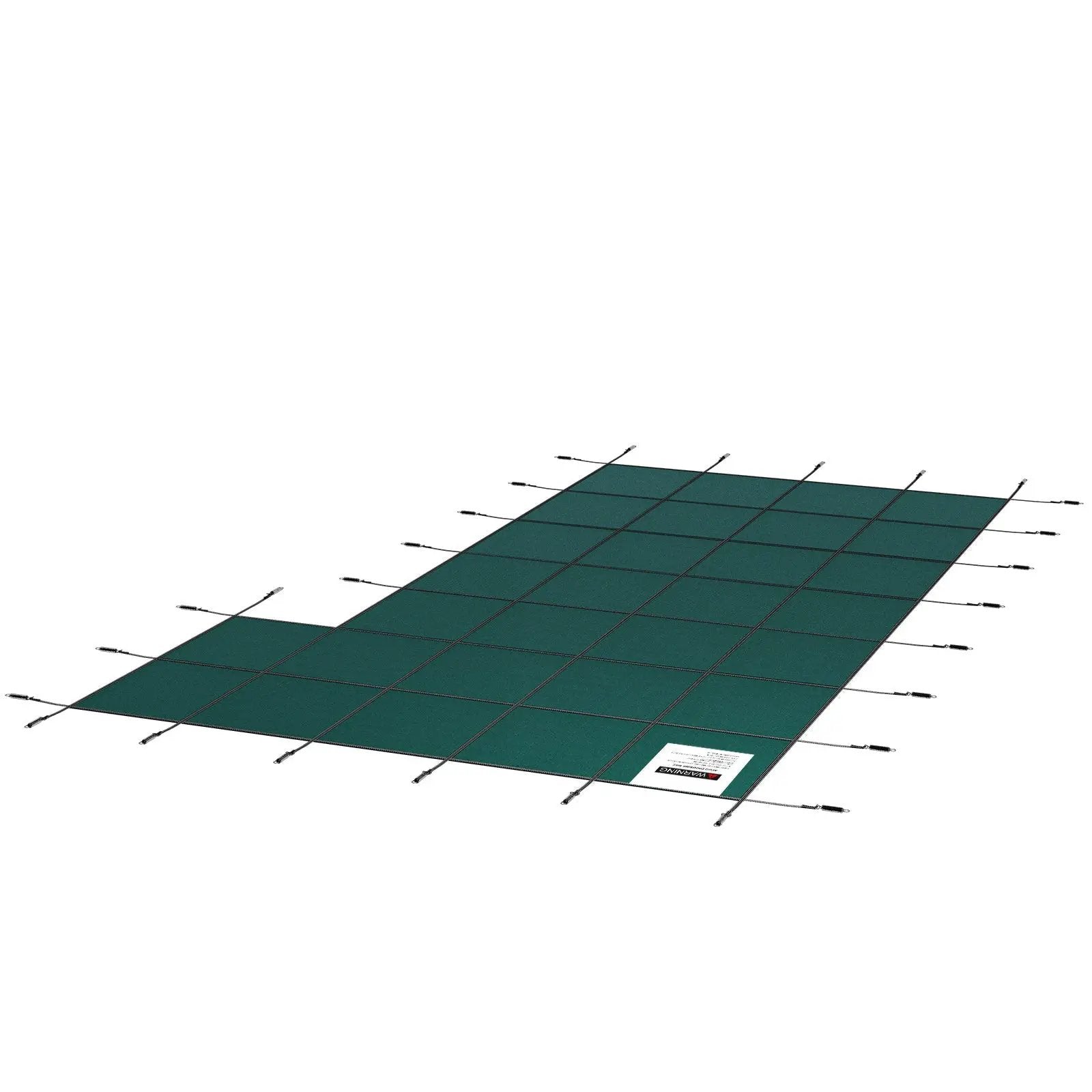 Inground Pool Safety Cover, 20 ft x 38 ft Rectangular with Right Step by HouseOfZazla