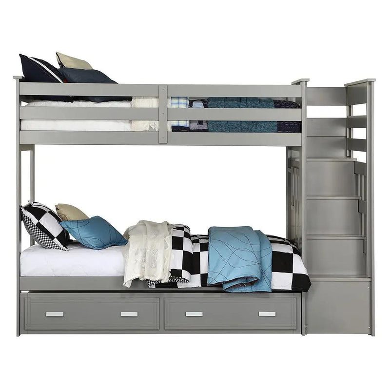 Allentown - Bunk Bed w/Storage Ladder & Trundle by Unique Piece Furniture