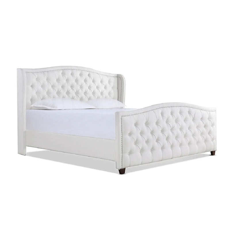 Marcella - Upholstered Shelter Headboard Bed Set by Unique Piece Furniture