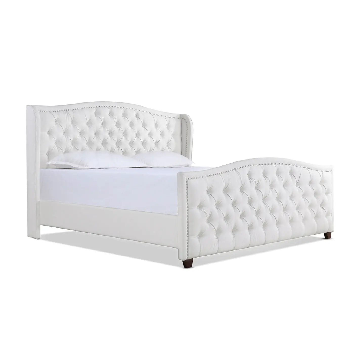 Marcella - Upholstered Shelter Headboard Bed Set by Unique Piece Furniture