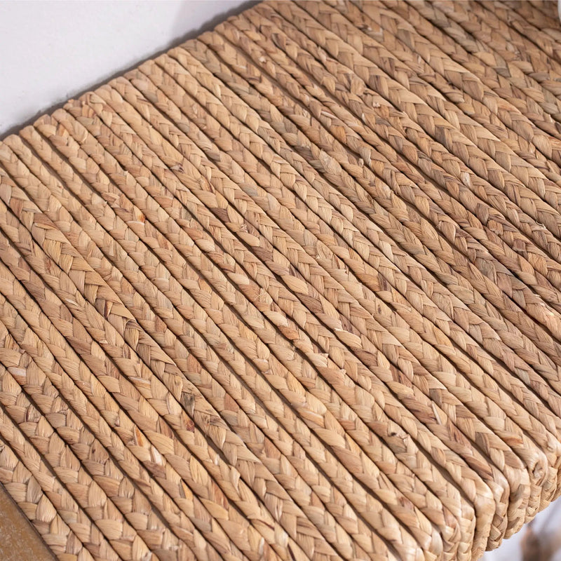 Console Table, Handwoven Top - Antique Natural / Natural by HouseOfZazla