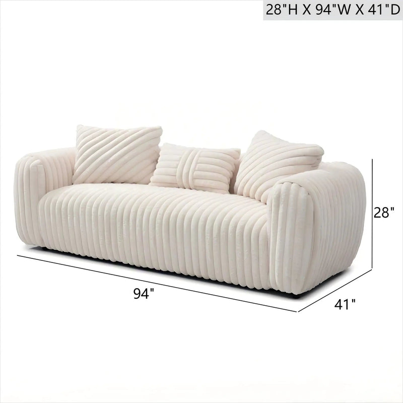 Cancun - Sofa - White by HouseOfZazla